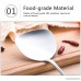 HaloVa Spatula Premium Food Grade 304 Stainless Steel Turner Heat-resistant Scald-proof Nonstick Spatula with Long Wooden Handle for Home Kitchen Cooking Fry - B07F2J4SDY